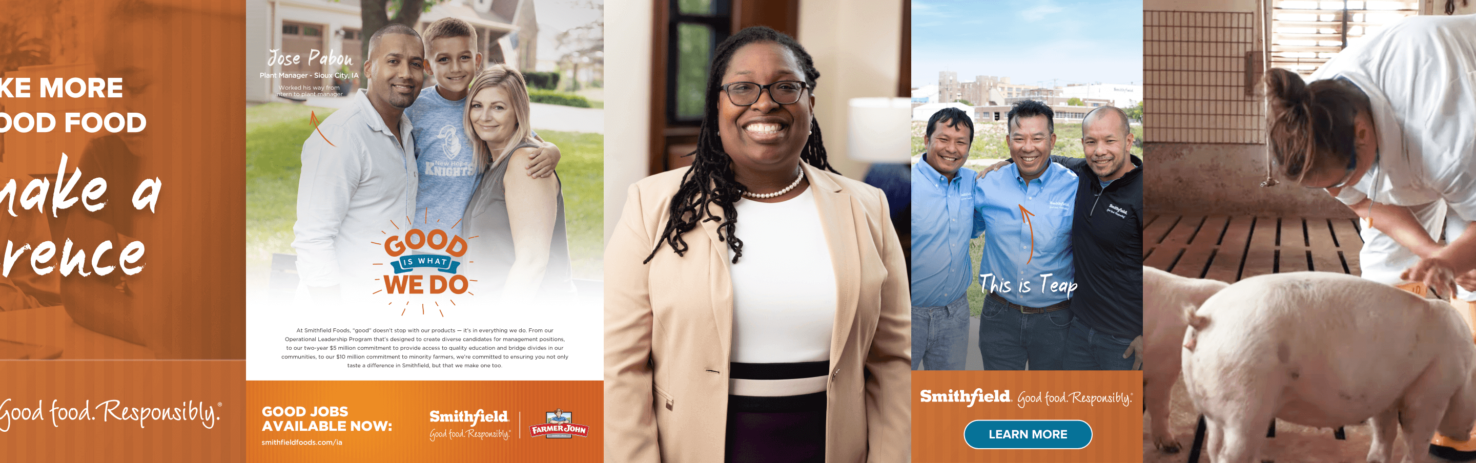 Smithfield Foods - Good Is What We Do, collage